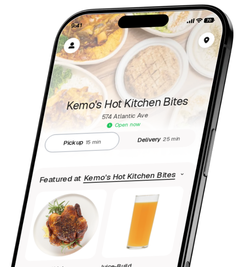 Kemo's Hot Kitchen Bites app preview